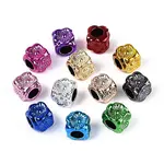 UV Plating Opaque Acrylic European Beads