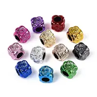 UV Plating Opaque Acrylic European Beads