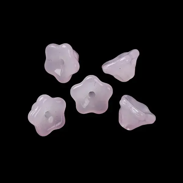 Baking Paint Transparent Glass Beads