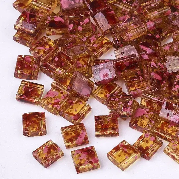 2-Hole Transparent Glass Seed Beads