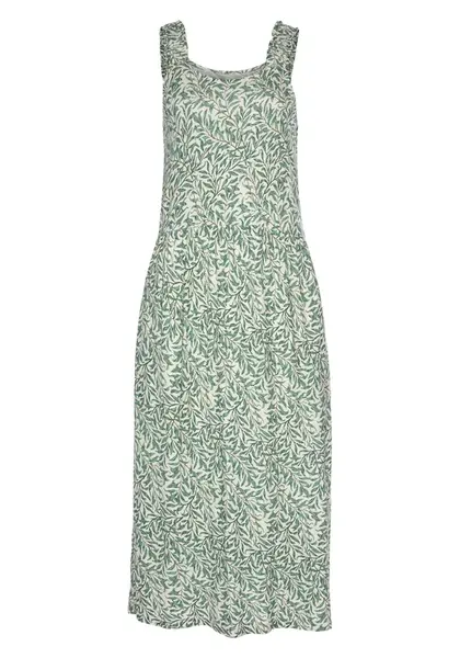 BEACH TIME Letné šaty  béžová / hnedá / zelená