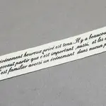 Words Printed Cotton Ribbon