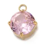 304 Stainless Steel Micro Pave Cubic Zirconia Pendants