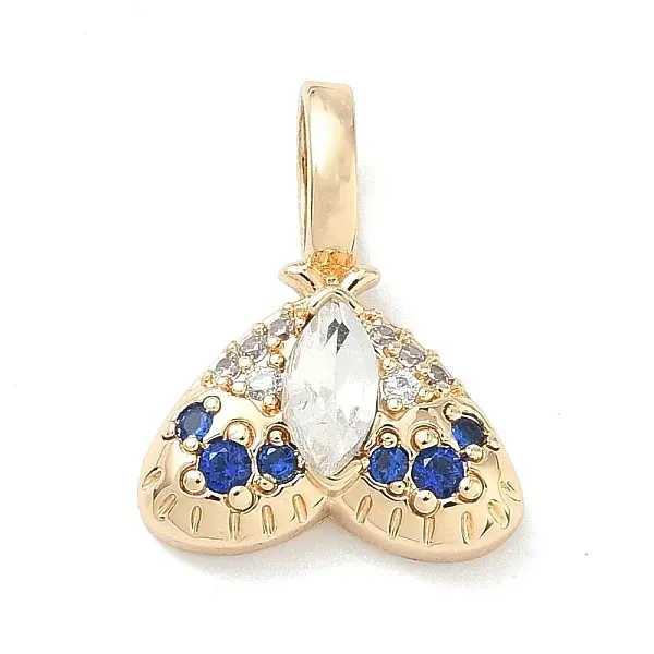 Brass Micro Pave Cubic Zirconia Pendants
