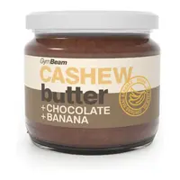 GymBeam KEŠU MÁSLO ČOKOLÁDA + BANÁN - 340 G Ořechové máslo, , velikost