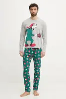 Bavlněné pyžamo United Colors of Benetton