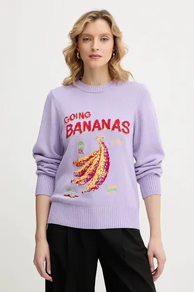 Svetr z vlněné směsi Farm Rio