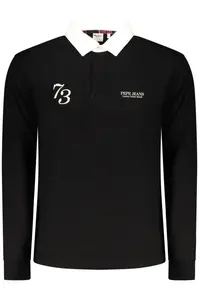 Čierne pánske polokošele s dlhým rukávom