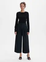 Černé dámské široké kalhoty ORSAY