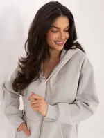 Dámska mikina s kapucňou na zips