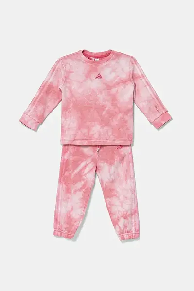 Dětská tepláková souprava adidas růžová barva, JC6152