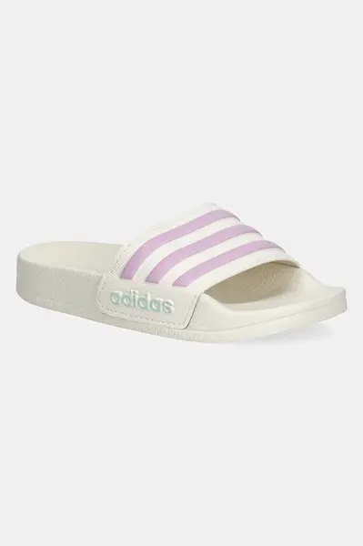 Dětské pantofle adidas ADILETTE SHOWER béžová barva, JP5784