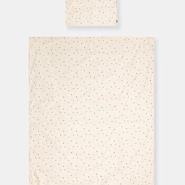 Dětské povlečení s výplní OYOY Konfetti Bedding béžová barva