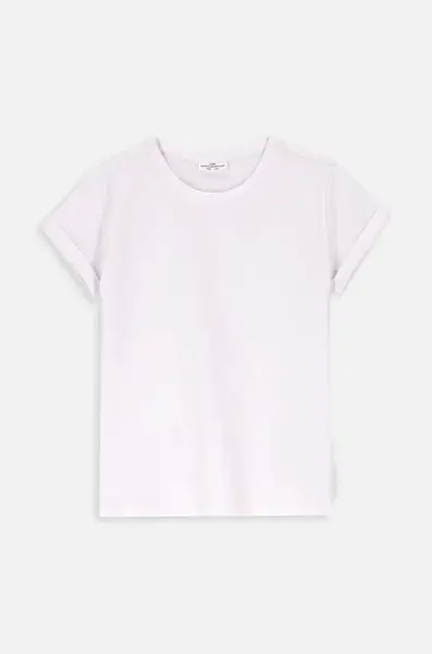 Dětské bavlněné tričko Coccodrillo bílá barva, BASIC GIRL