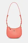 Kožená kabelka Pinko oranžová barva, 103538 A0F1