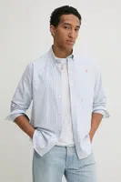 Košile Les Deux pánská, modrá barva, regular, s límečkem button-down, LDM410195