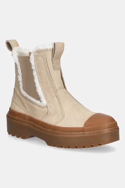 Dětské semišové kotníkové boty Converse CHUCK TAYLOR AS CHELSEA LUGGED