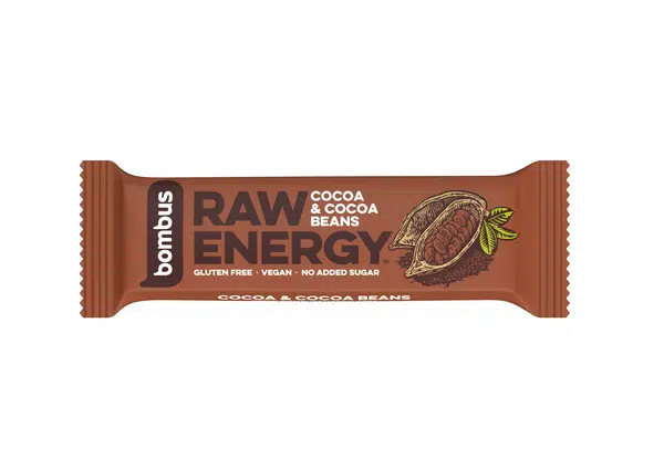 Bombus Raw Energy Tyčinka Cocoa beans 50 g