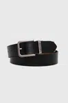 Oboustranný kožený pásek Levi's černá barva, D6605-0000