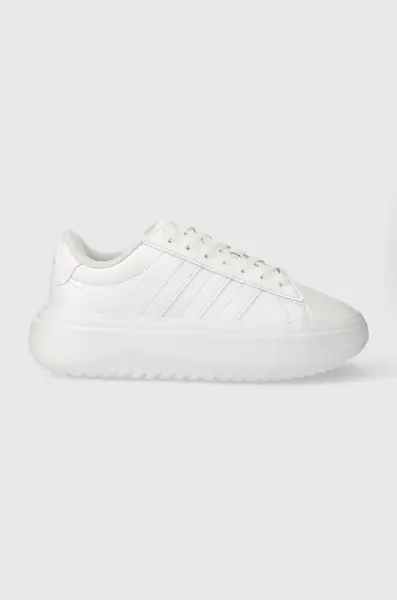 Sneakers boty adidas Grand Court Platform bílá barva, IE1089