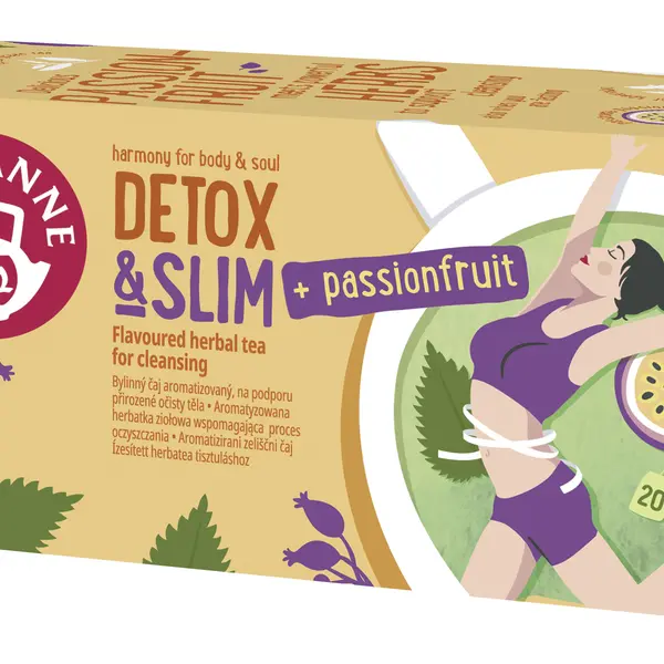 Teekanne Detox&Slim Passionfruit porcovaný čaj 20x1,6 g