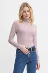 Tričko s dlouhým rukávem Levi's červená barva, s golfem, A8769