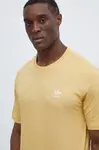 Bavlněné tričko adidas Originals žlutá barva, IR9695