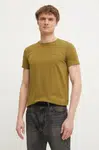 Tričko Calvin Klein zelená barva, K10K112724