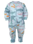 Baby Nellys Kojenecký overálek, pyžámko Krokodýl Eda, mint