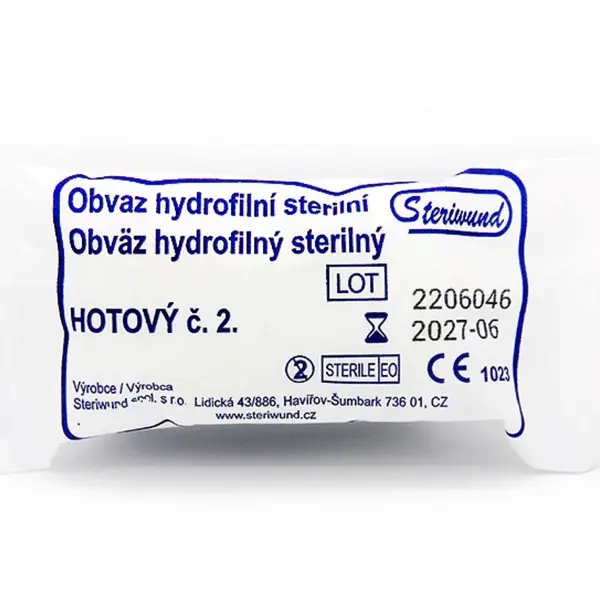 Steriwund Obvaz hotový sterilní č. 2 1 ks