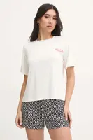 Tričko HUGO UNITE_T-SHIRT béžová barva, 50490707