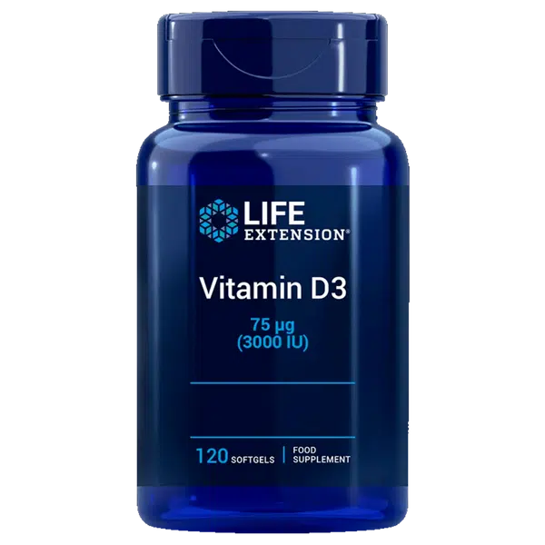 Life Extension Vitamin D3 3000IU - 120 tobolek