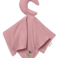 Baby Nellys Mušelínový mazlíček, přítulníček Měsíček, pudrový