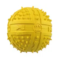 Dog Fantasy Hračka míček s bodlinami pískací mix barev 9 cm