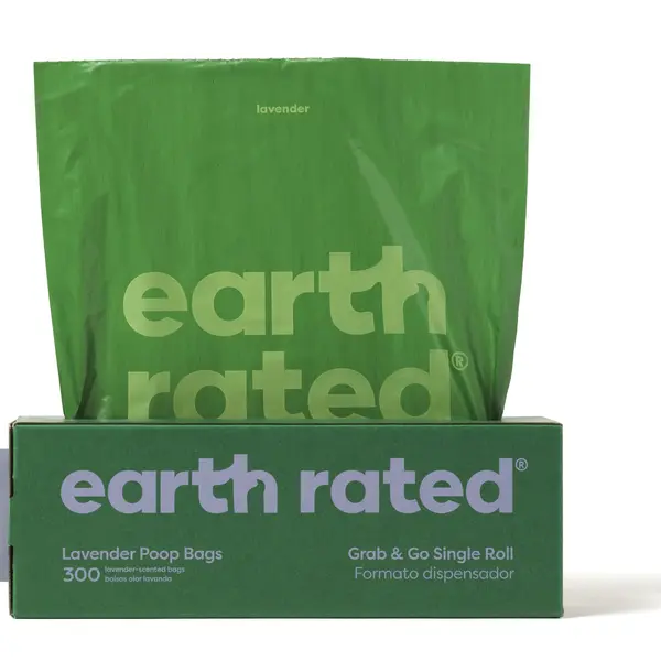Earth Rated Sáčky na psí exkrementy levandule 300 ks