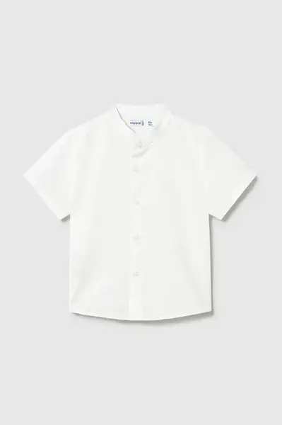 Dětská košile s příměsí lnu Mayoral