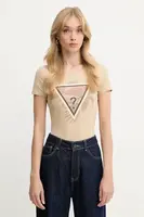 Tričko Guess dámské, béžová barva, W5YI13 J1314