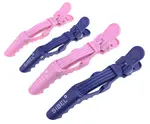 Klipsy do vlasů Sibel Gator - 9 cm, 11 cm, růžové/tmavě modré, 4 ks