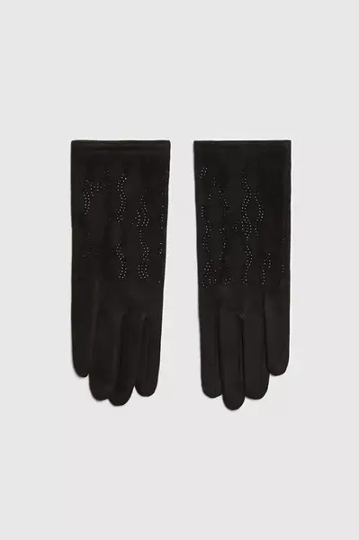 Marisse Gloves With Zircons