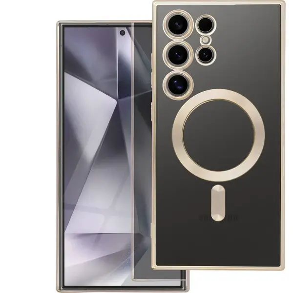 Zadní kryt ELECTRO MAG COVER case s MagSafe pro Samsung Galaxy S25 FE, gold