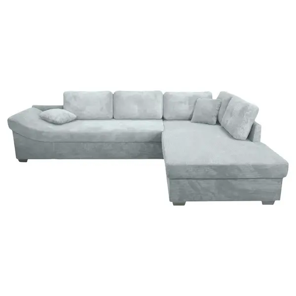 Carryhome ROHOVÁ SEDAČKA, textil, světle šedá