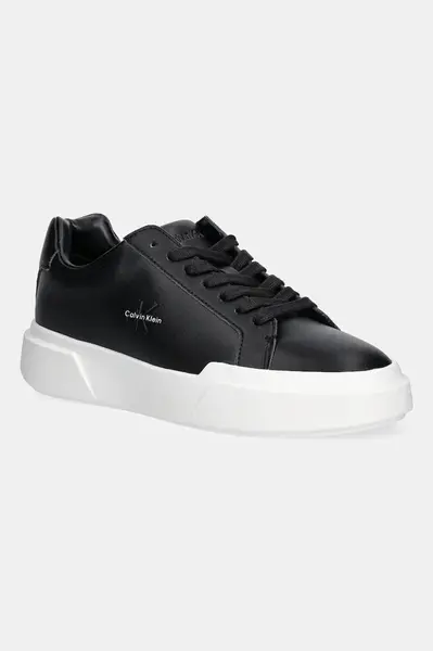Kožené tenisky Calvin Klein CHUNKY CUPSOLE LACEUP LTH