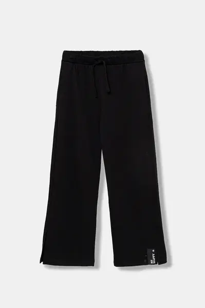 Dětské bavlněné tepláky United Colors of Benetton černá barva, 3NBMCF06K