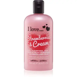 I Love Strawberries & Cream sprchový a koupelový krém 500 ml