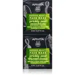 Apivita Express Beauty Moisturizing Face Mask Prickly Pear zklidňující pleťová maska s hydratačním účinkem 2x8 ml