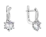 Evolution Group - Pavona Elegantní stříbrné náušnice s čirým zirkonem 11461.1
