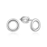 MOISS Stříbrné náušnice pecky Kroužky E0004412