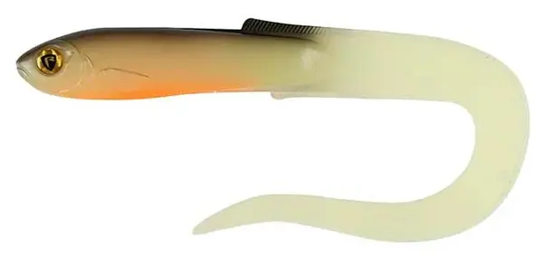 Fox rage gumová nástraha slick eel uv hot olive - 21 cm
