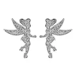Disney Půvabné ocelové náušnice Víla Zvonilka Tinker Bell E600192NSL.CS