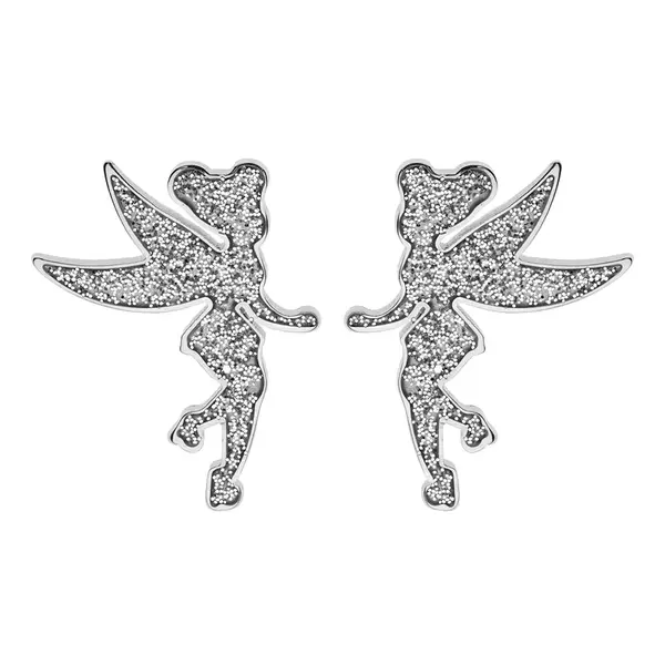Disney Půvabné ocelové náušnice Víla Zvonilka Tinker Bell E600192NSL.CS